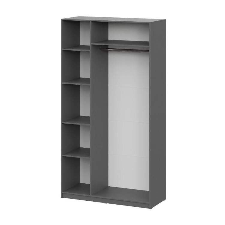 Шкаф распашной для одежды ШК 5 222x120x51 см Графит