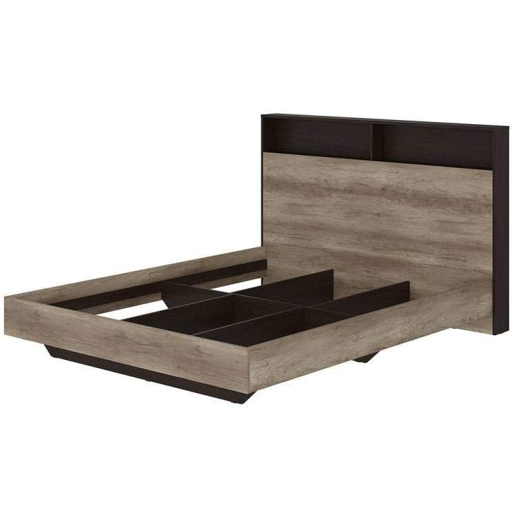 Кровать двуспальная 160x200 Энигма КР-16 дуб каньон/венге