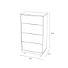 Комод с ящиками Мегаполис КМ-02 (ТЭКС) Эвкалипт/Дуб Каньон