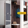 Прихожая комплект Варда 217x100x44см БТС ясень темный/белый